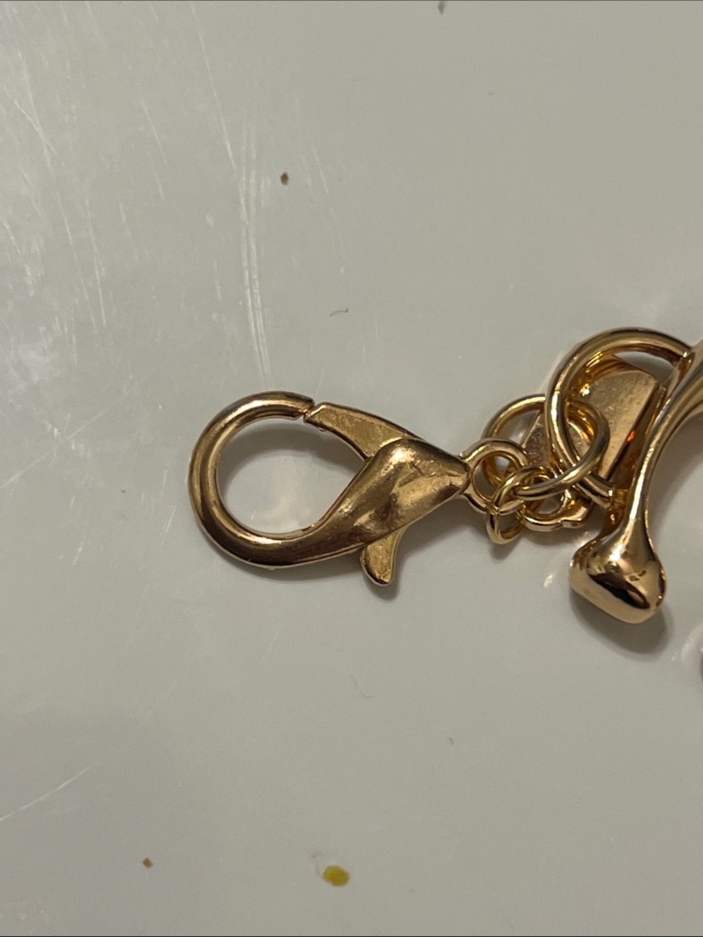 💥💥Coach Gold 'C' Logo Key Charm with Tag - Picture 8 of 8
